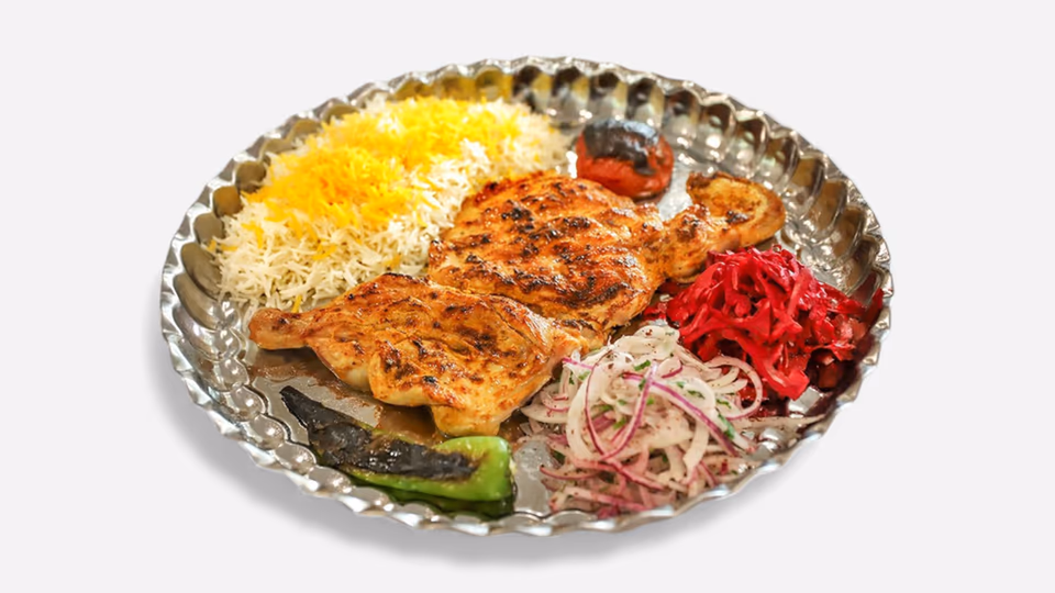 Halbes gegrilltes Huhn