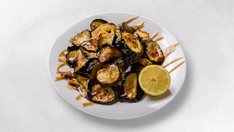 Vegan Gebratene Zucchini Melanzani